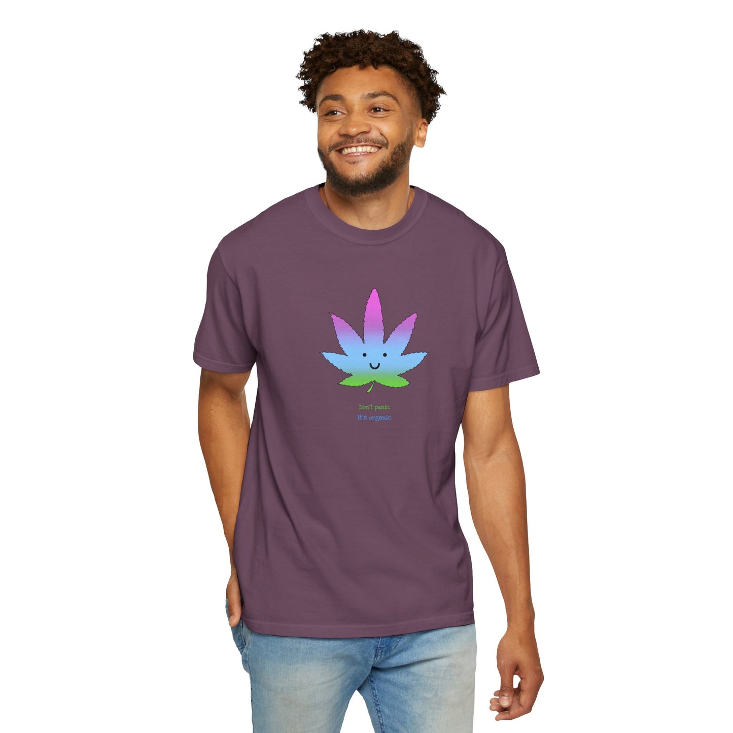 Happy Pastel Weed Leaf T-Shirt