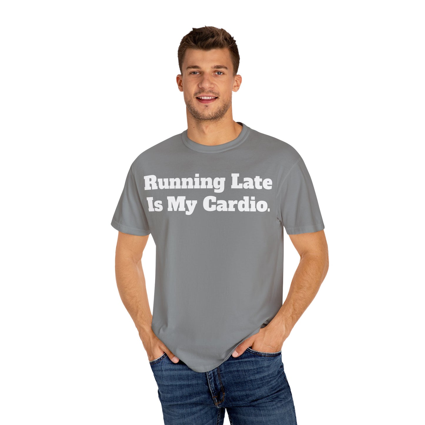 Funny Running Late T-Shirt, Unisex Humor Tee, Perfect Gift for Busy Friends, Casual Outfit, Birthdays, Anniversaries, Everyday Wear