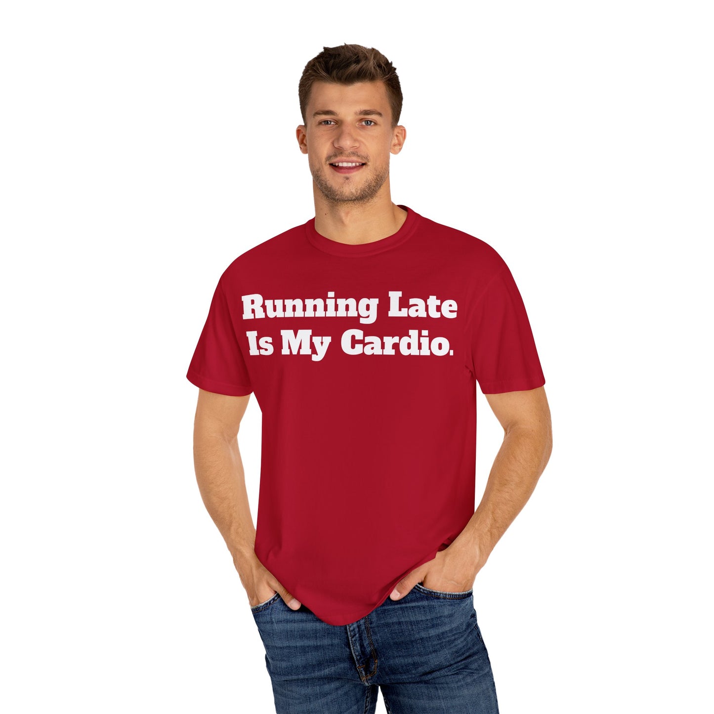Funny Running Late T-Shirt, Unisex Humor Tee, Perfect Gift for Busy Friends, Casual Outfit, Birthdays, Anniversaries, Everyday Wear