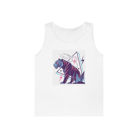 Vibrant Tiger Graphic Tank Top, Perfect for Summer, Festival Wear, Casual Outings, Gym, Unisex Clothing, Unique Gift Idea