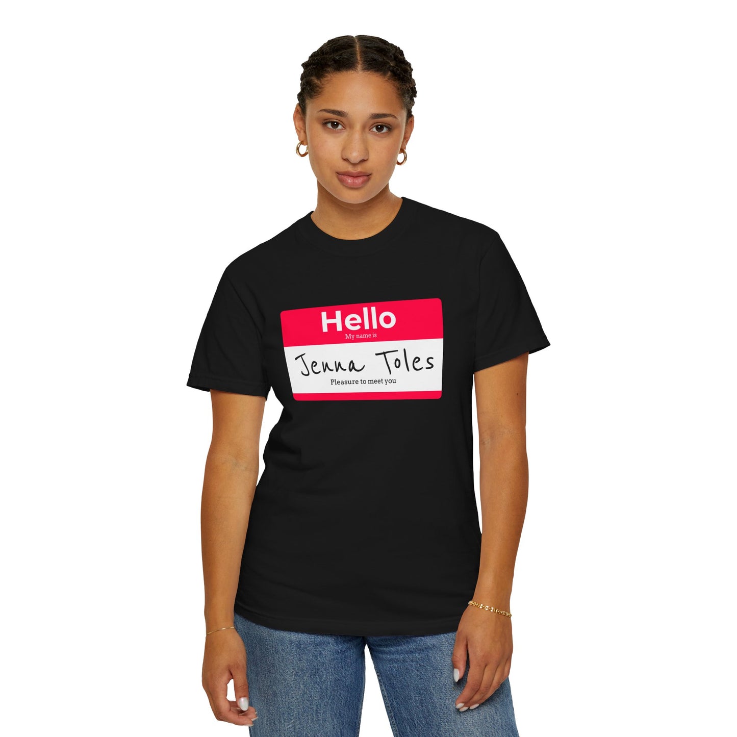 Jenna Toles Name Tag T-Shirt