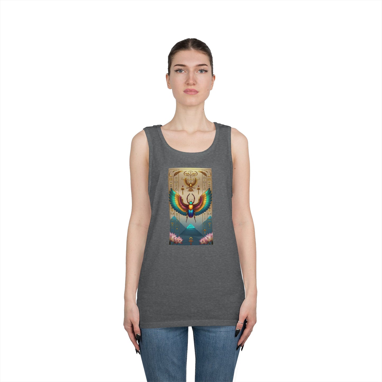 Vibrant Graphic Tank Top for Festival Vibes, Unisex Summer Apparel, Boho Style, Gift for Music Lovers, Perfect for Outdoor Events