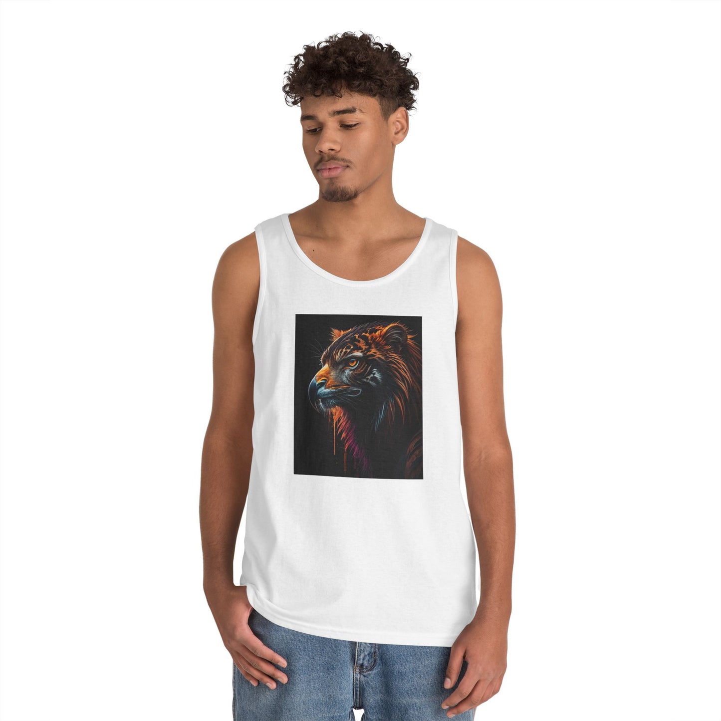 Bold Tiger Graphic Tank Top - Summer Fashion, Workout Gear, Gift for Animal Lovers, Festival Wear, Unisex Casual Top