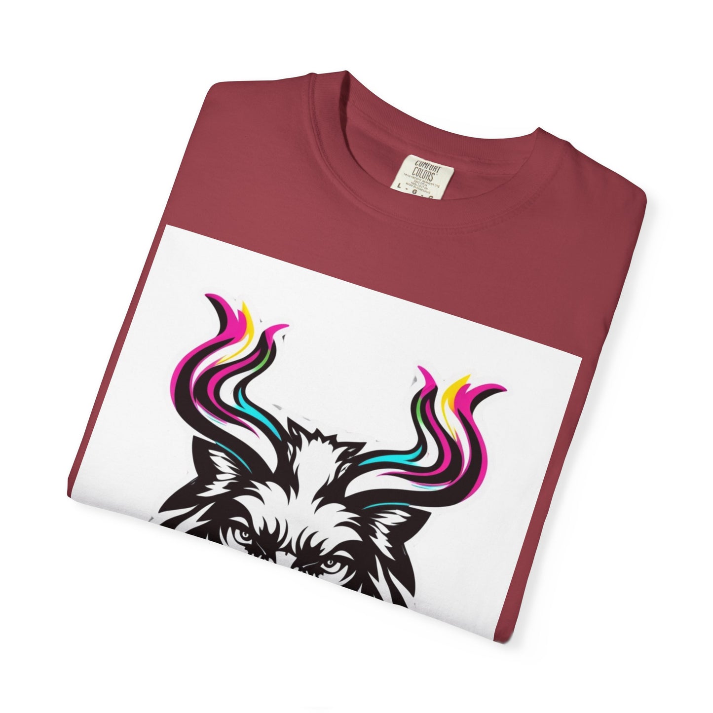 Colorful Graphic Tee with Animal Design, Unisex Garment-Dyed T-Shirt, Casual Wear, Gift for Animal Lovers, Summer Fashion