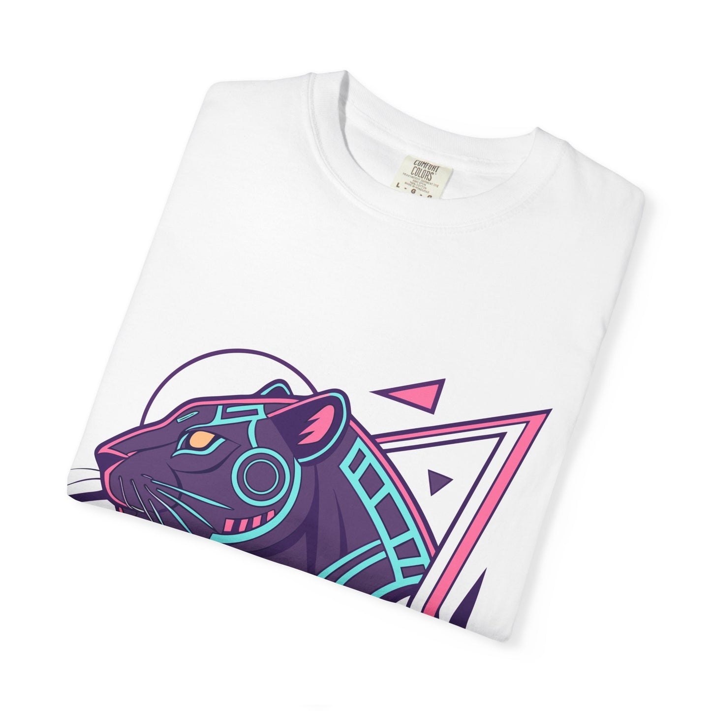 Cyber Panther Neon Techwear T-Shirt Futuristic Street Style Graphic Tee cyberpunk panther shirt