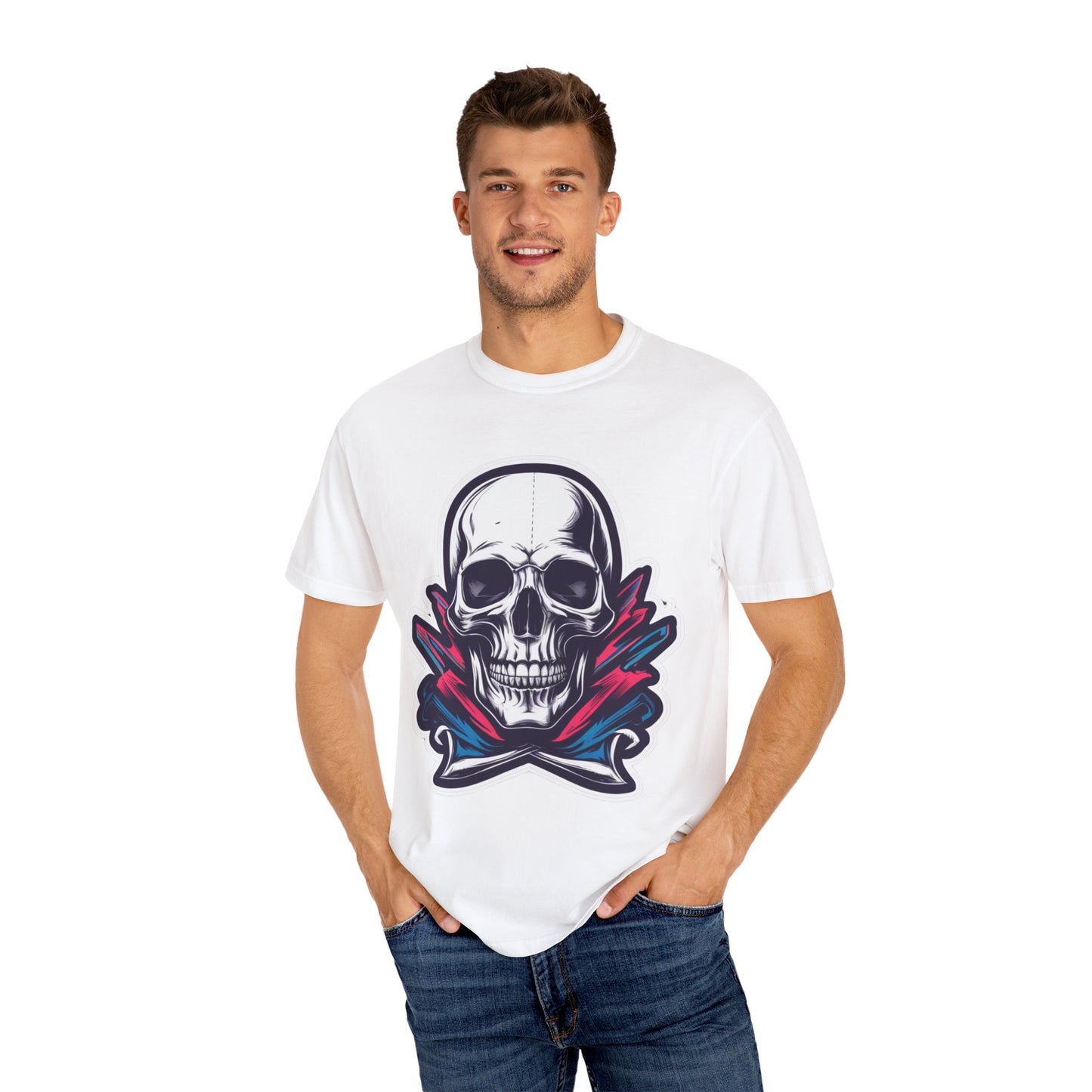 Skull Graphic T-Shirt, Unisex Casual Wear, Alternative Apparel, Edgy Street Style, Gift for Him, Unique Fashion Statement