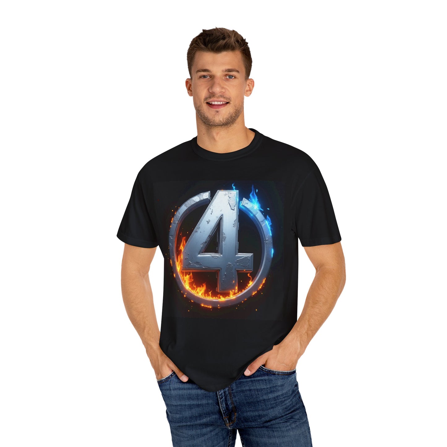 Fire & Ice Graphic Unisex T-shirt | Cool Casual Wear, Gift for Superhero Fans, Birthday Present, Everyday Style