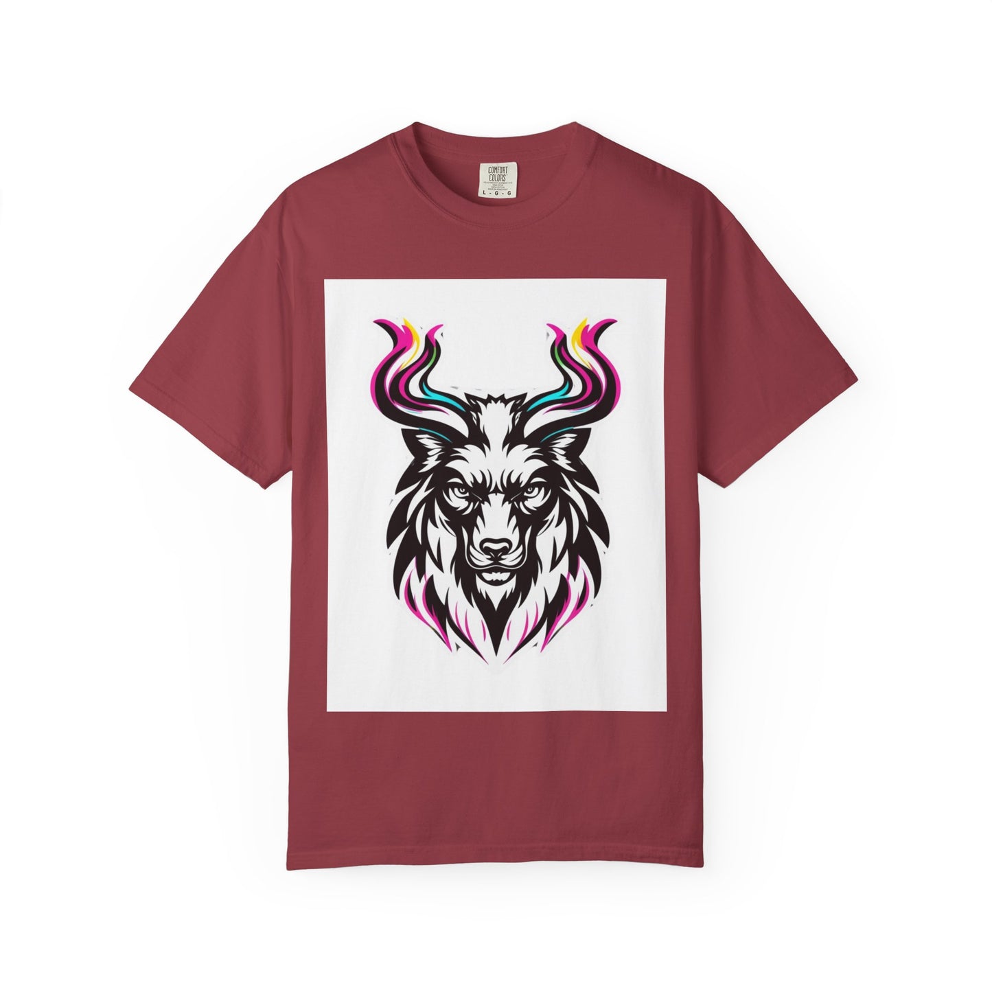 Colorful Graphic Tee with Animal Design, Unisex Garment-Dyed T-Shirt, Casual Wear, Gift for Animal Lovers, Summer Fashion