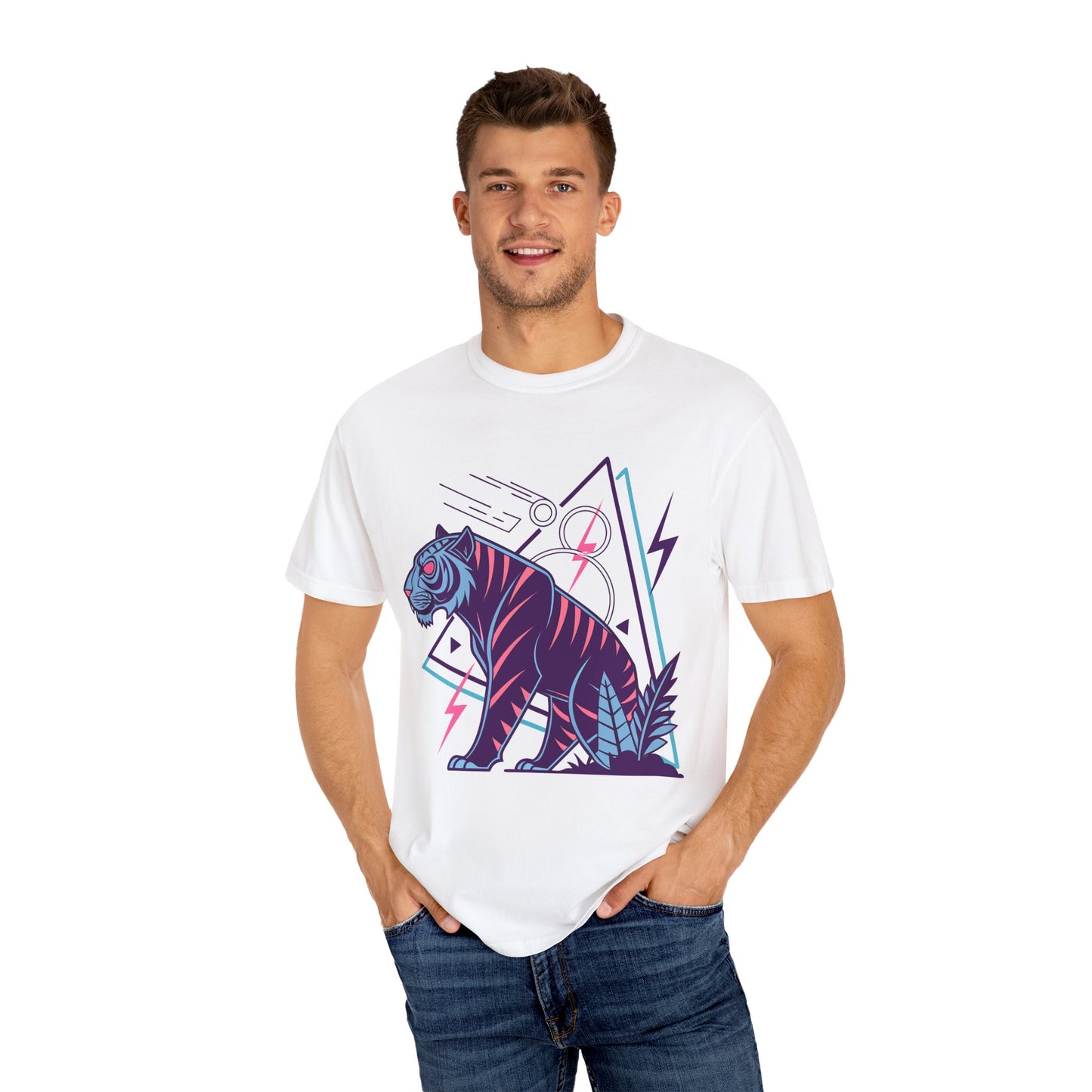 Vibrant Tiger Graphic Tee | Unisex T-Shirt, Casual Wear, Gift for Animal Lovers, Graphic Art, Fashion Statement