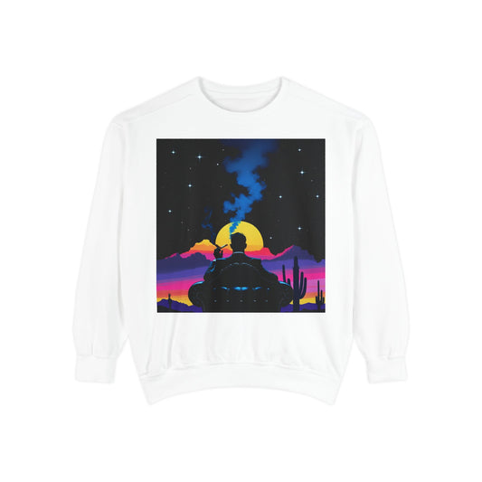 Unisex Sunset Vibes Sweatshirt - Cozy Retro Graphic Top for Adults, Gift for Her, Him, Casual Wear, Fall Fashion