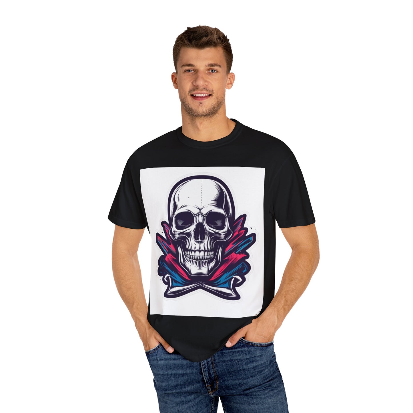 Skull Graphic T-Shirt, Unisex Casual Wear, Alternative Apparel, Edgy Street Style, Gift for Him, Unique Fashion Statement