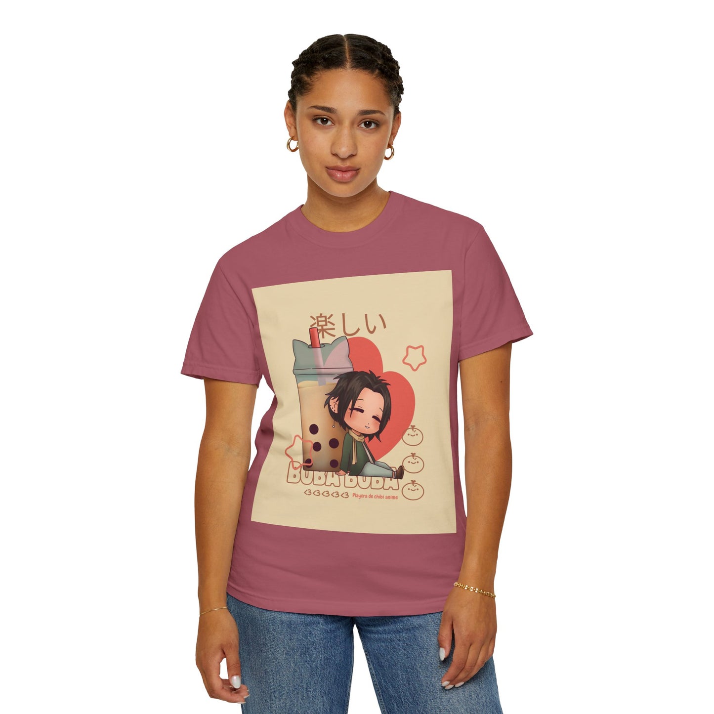 Boba Lover Anime Tee — Kawaii Bubble Tea Shirt with Japanese Text