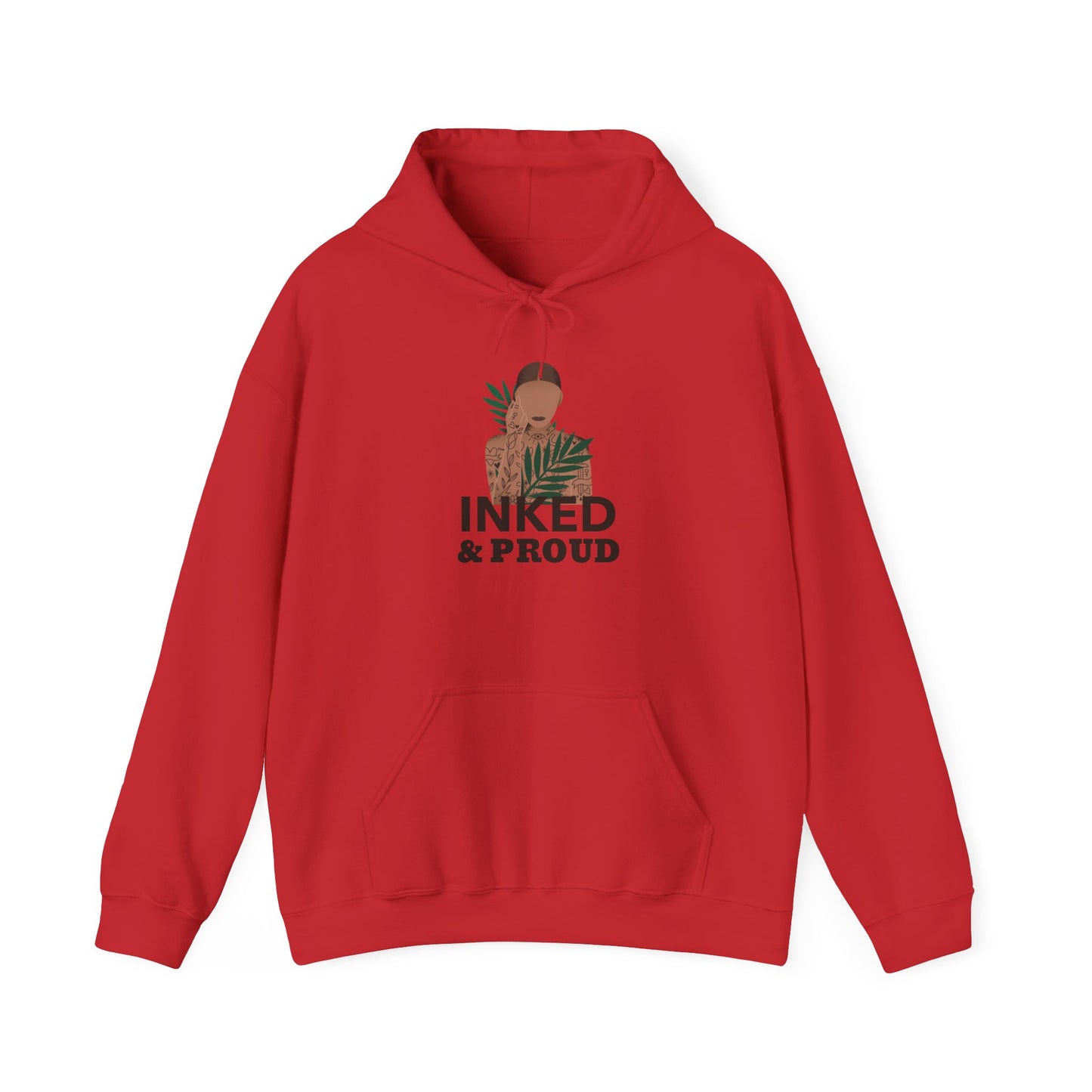 Inked & Proud Hoodie — Tattoo Pride Graphic Hooded Sweatshirt