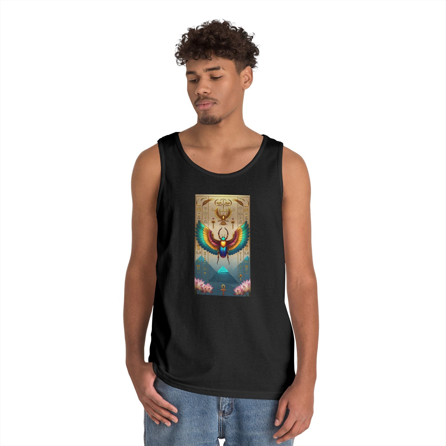 Vibrant Graphic Tank Top for Festival Vibes, Unisex Summer Apparel, Boho Style, Gift for Music Lovers, Perfect for Outdoor Events