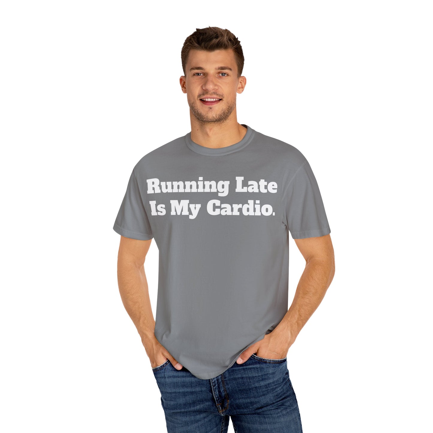 Funny Running Late T-Shirt, Unisex Humor Tee, Perfect Gift for Busy Friends, Casual Outfit, Birthdays, Anniversaries, Everyday Wear