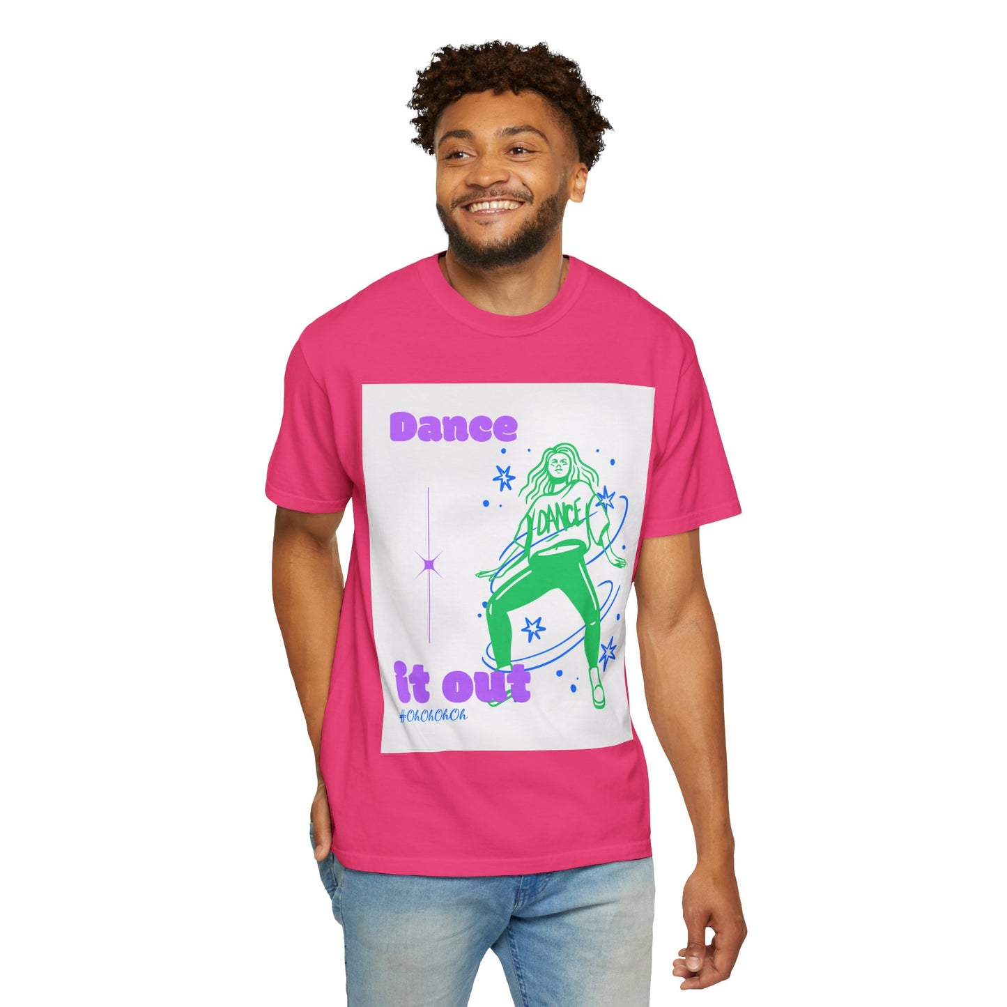 Dance It Out T-Shirt — Retro Neon Dance Graphic Tee