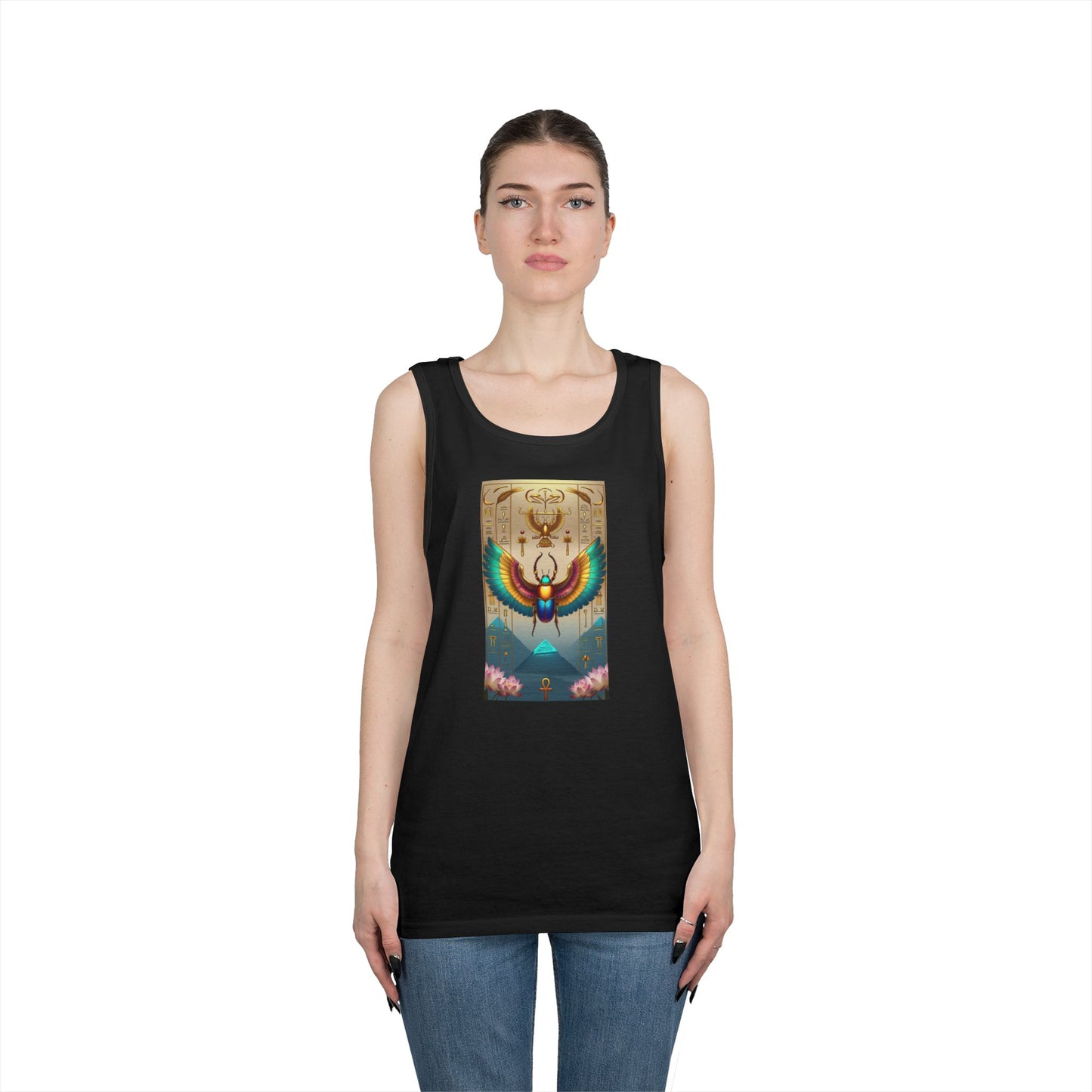 Vibrant Graphic Tank Top for Festival Vibes, Unisex Summer Apparel, Boho Style, Gift for Music Lovers, Perfect for Outdoor Events