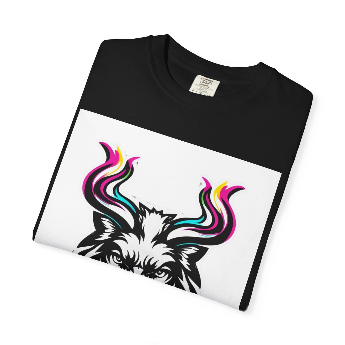 Colorful Graphic Tee with Animal Design, Unisex Garment-Dyed T-Shirt, Casual Wear, Gift for Animal Lovers, Summer Fashion