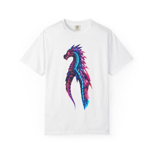 Vibrant Dragon Graphic T-Shirt, Unisex Tee, Fantasy Apparel, Gift for Dragon Lovers, Colorful Statement Top
