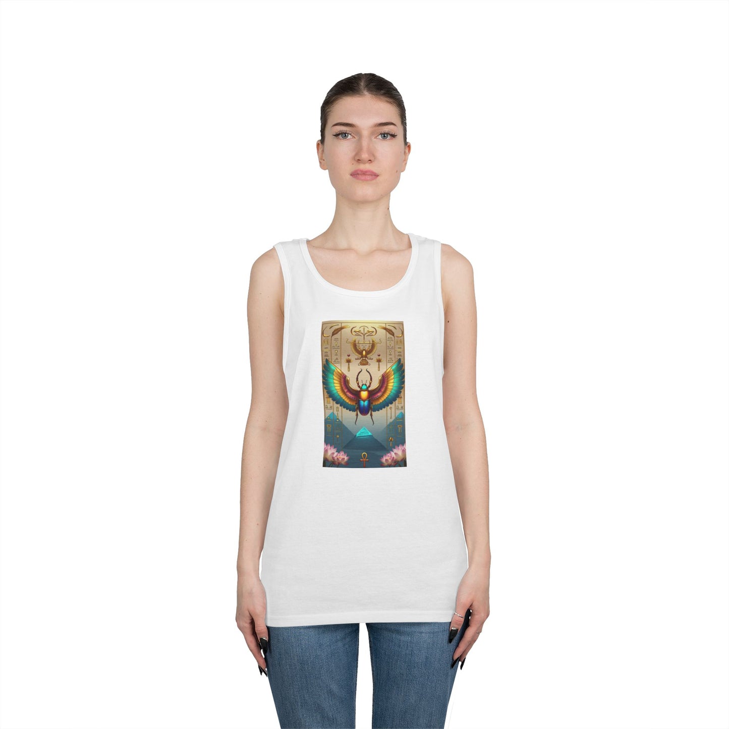 Vibrant Graphic Tank Top for Festival Vibes, Unisex Summer Apparel, Boho Style, Gift for Music Lovers, Perfect for Outdoor Events
