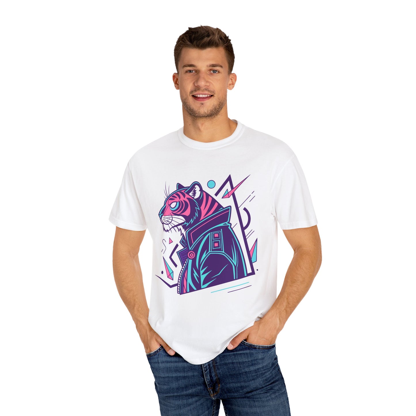 Cool Tiger Graphic Tee, Unisex T-shirt for Animal Lovers, Trendy Streetwear, Unique Gift for Him or Her, Perfect for Casual Outfits