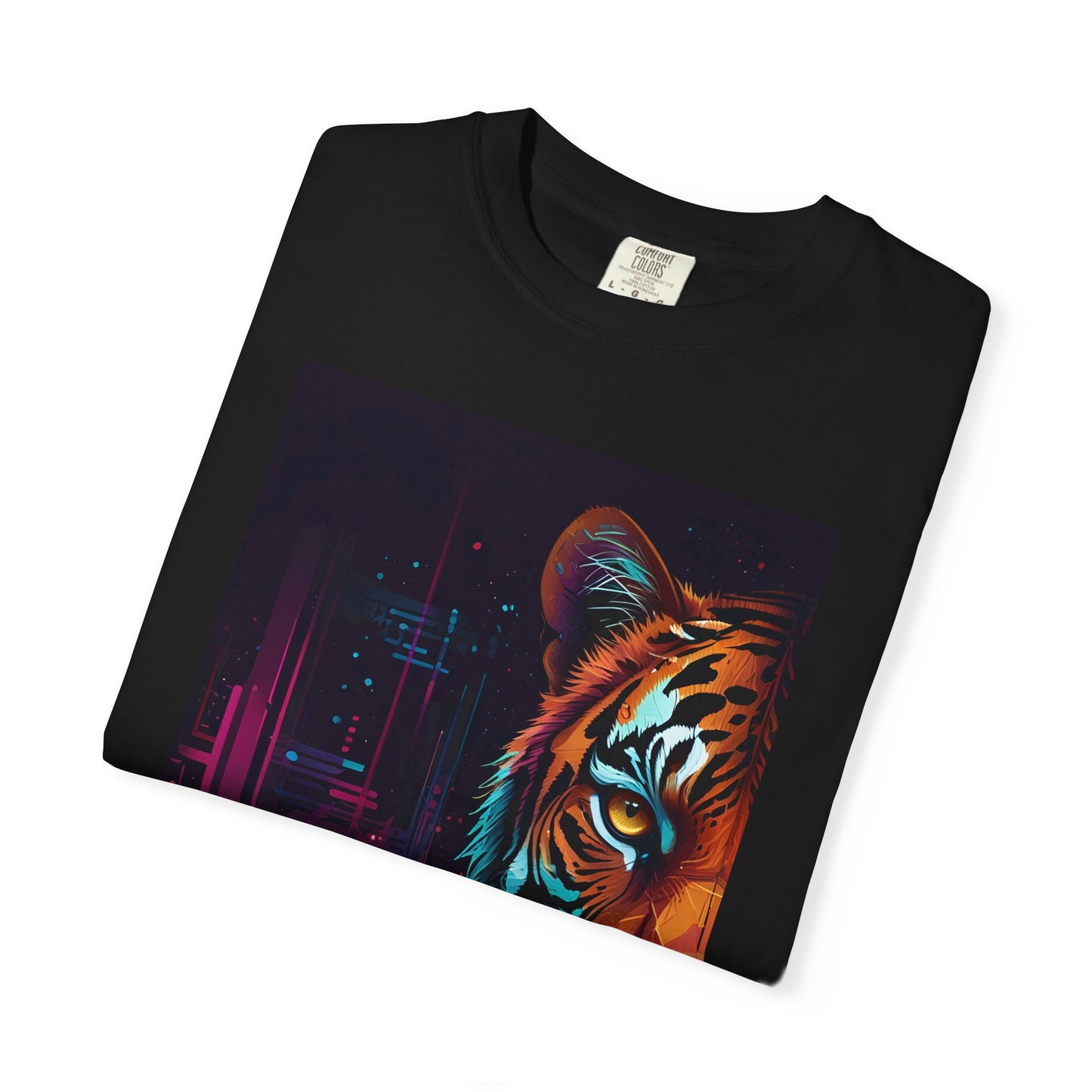 Colorful Tiger Graphic Tee, Unisex T-Shirt for Wildlife Lovers, Cool Casual Wear, Gift for Nature Enthusiasts, Festival Fashion