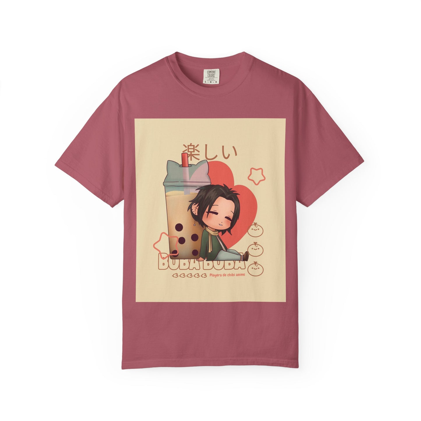 Boba Lover Anime Tee — Kawaii Bubble Tea Shirt with Japanese Text