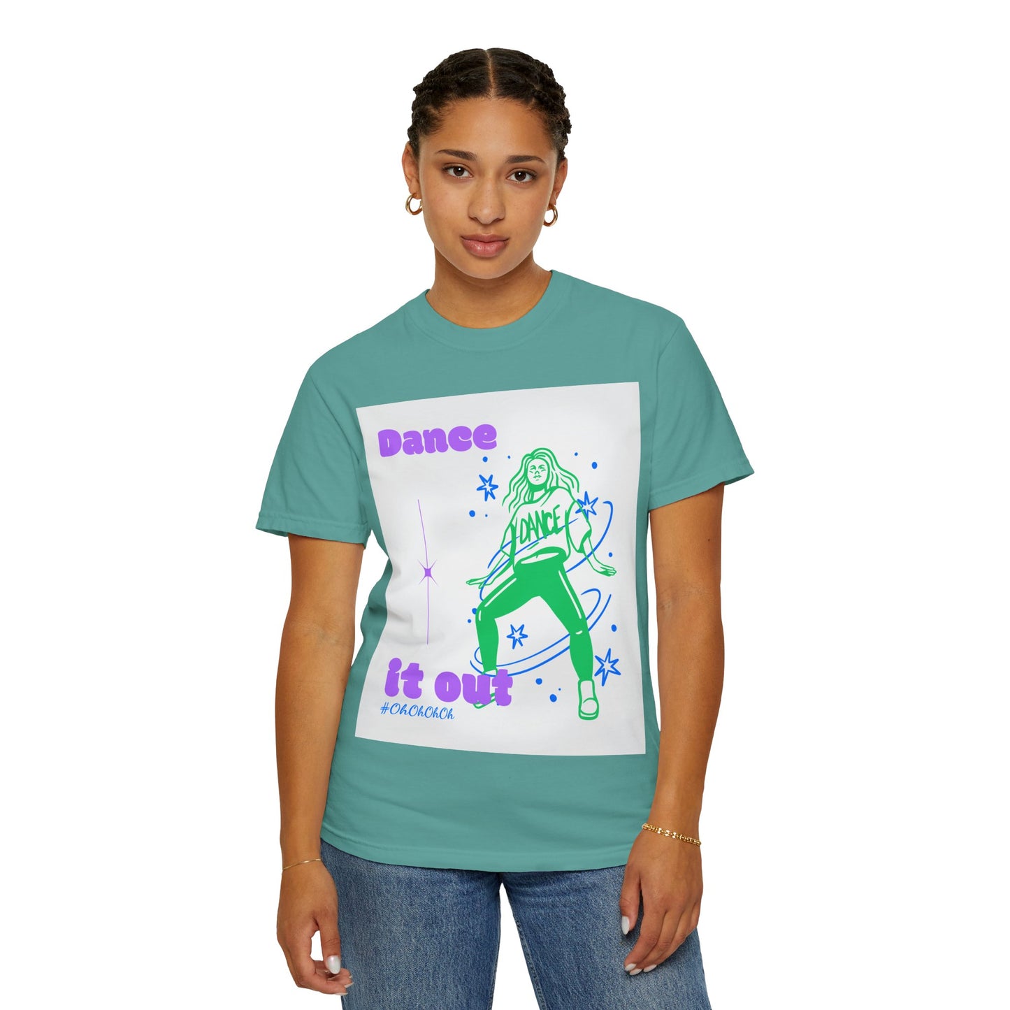 Dance It Out T-Shirt — Retro Neon Dance Graphic Tee