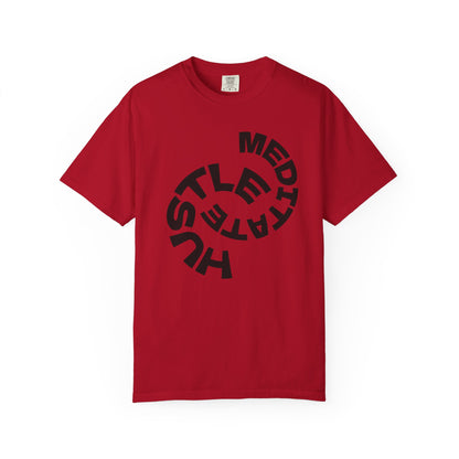 Unisex Garment-Dyed T-Shirt with Inspirational 'Hustle, Meditate,' Design - Perfect for Relaxed Days, Gift for Mindful Souls, [...]