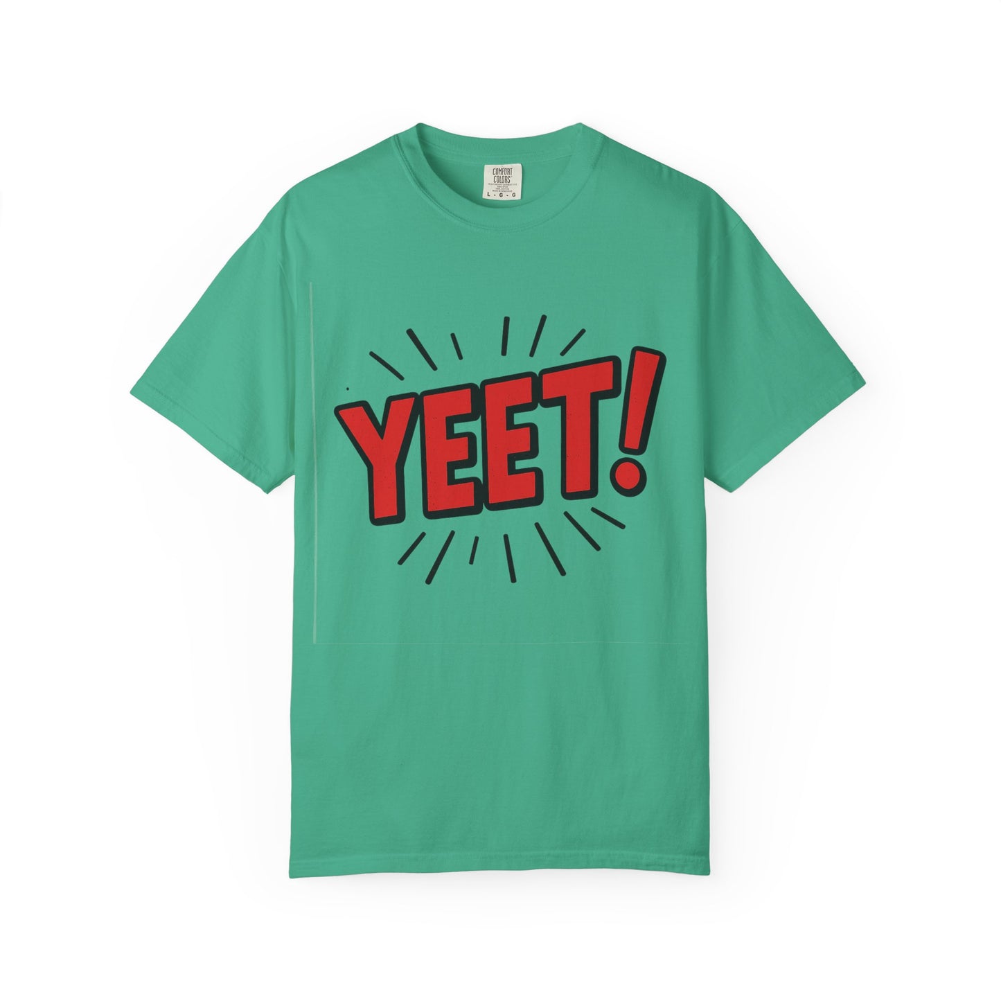 Funny 'YEET!' Unisex Garment-Dyed T-Shirt, Casual Tee, Gift for Teens, Trendy Wear, Humorous Shirt, Unique Fashion