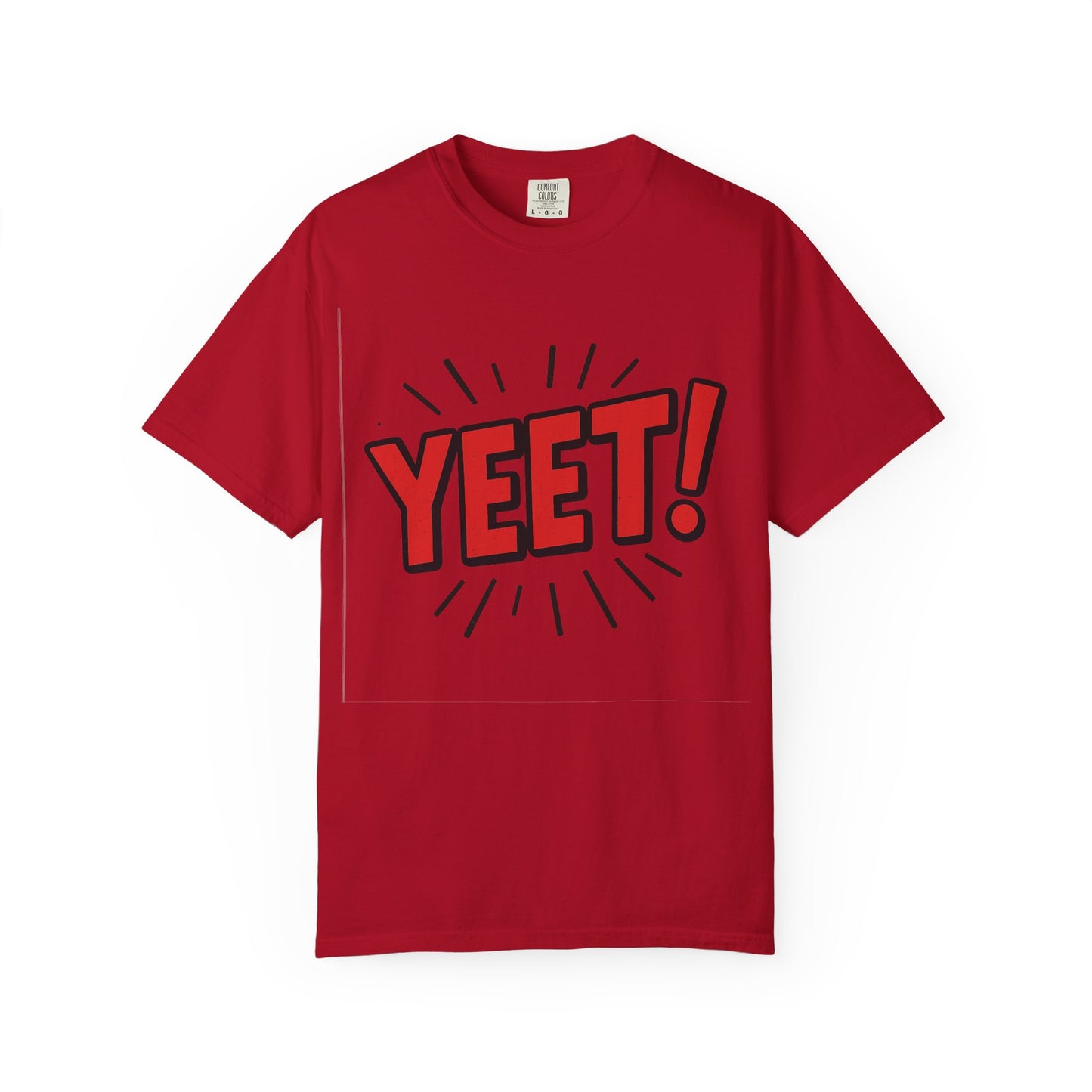 Funny 'YEET!' Unisex Garment-Dyed T-Shirt, Casual Tee, Gift for Teens, Trendy Wear, Humorous Shirt, Unique Fashion