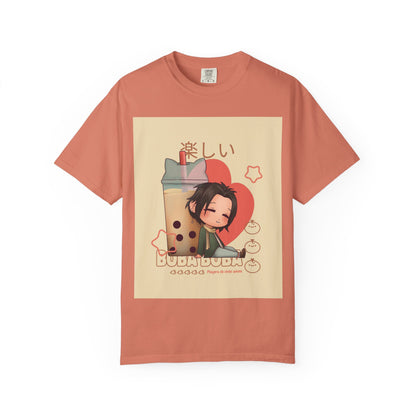 Boba Lover Anime Tee — Kawaii Bubble Tea Shirt with Japanese Text