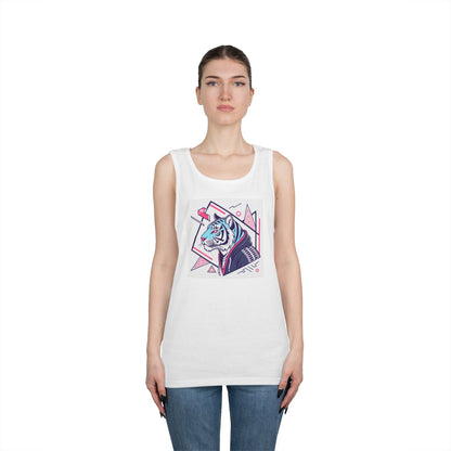 Bold Tiger Graphic Tank Top, Unisex Casual Wear, Summer Outfit, Graphic Tee for Men and Women, Cool Gift Idea, Streetwear Style