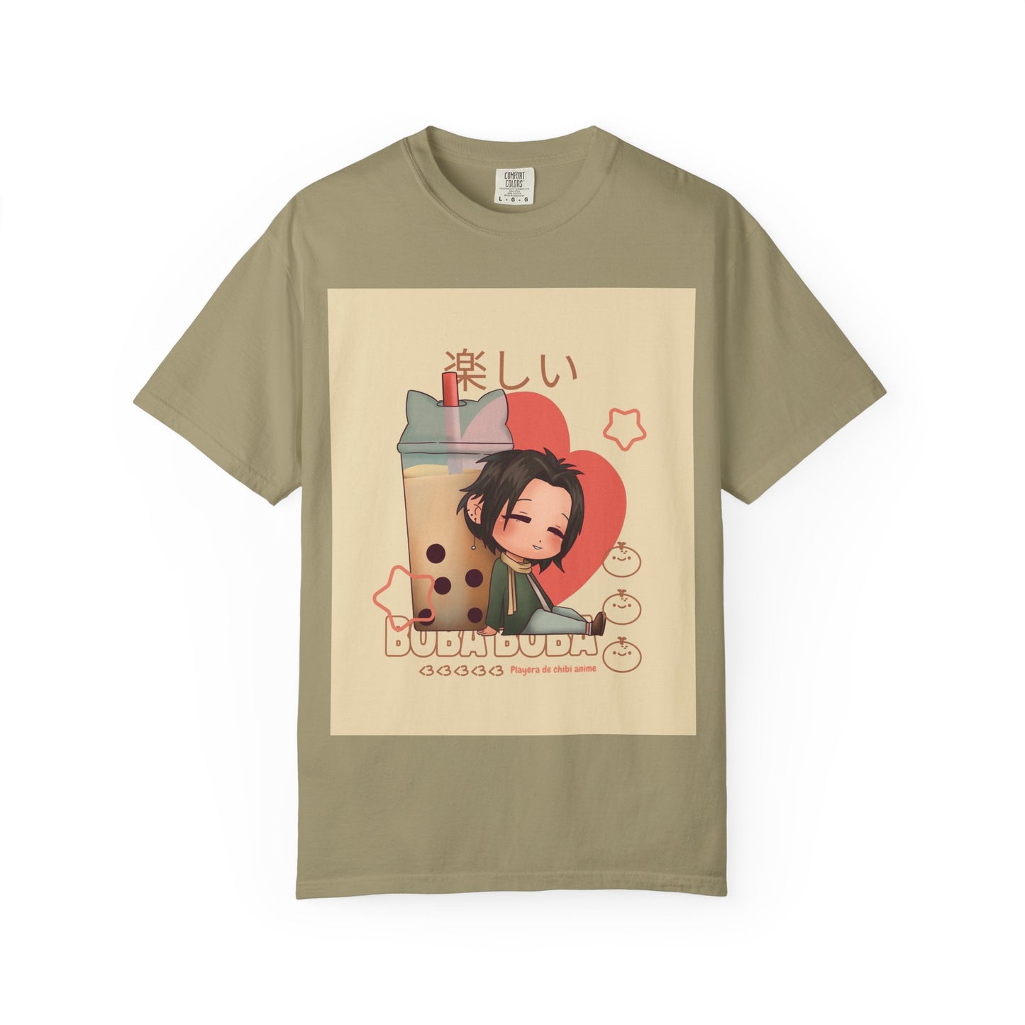 Boba Lover Anime Tee — Kawaii Bubble Tea Shirt with Japanese Text