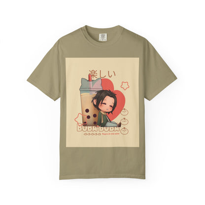 Boba Lover Anime Tee — Kawaii Bubble Tea Shirt with Japanese Text