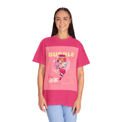 Bubble Tea Girl Anime T-Shirt — Kawaii Pink Graphic Tee