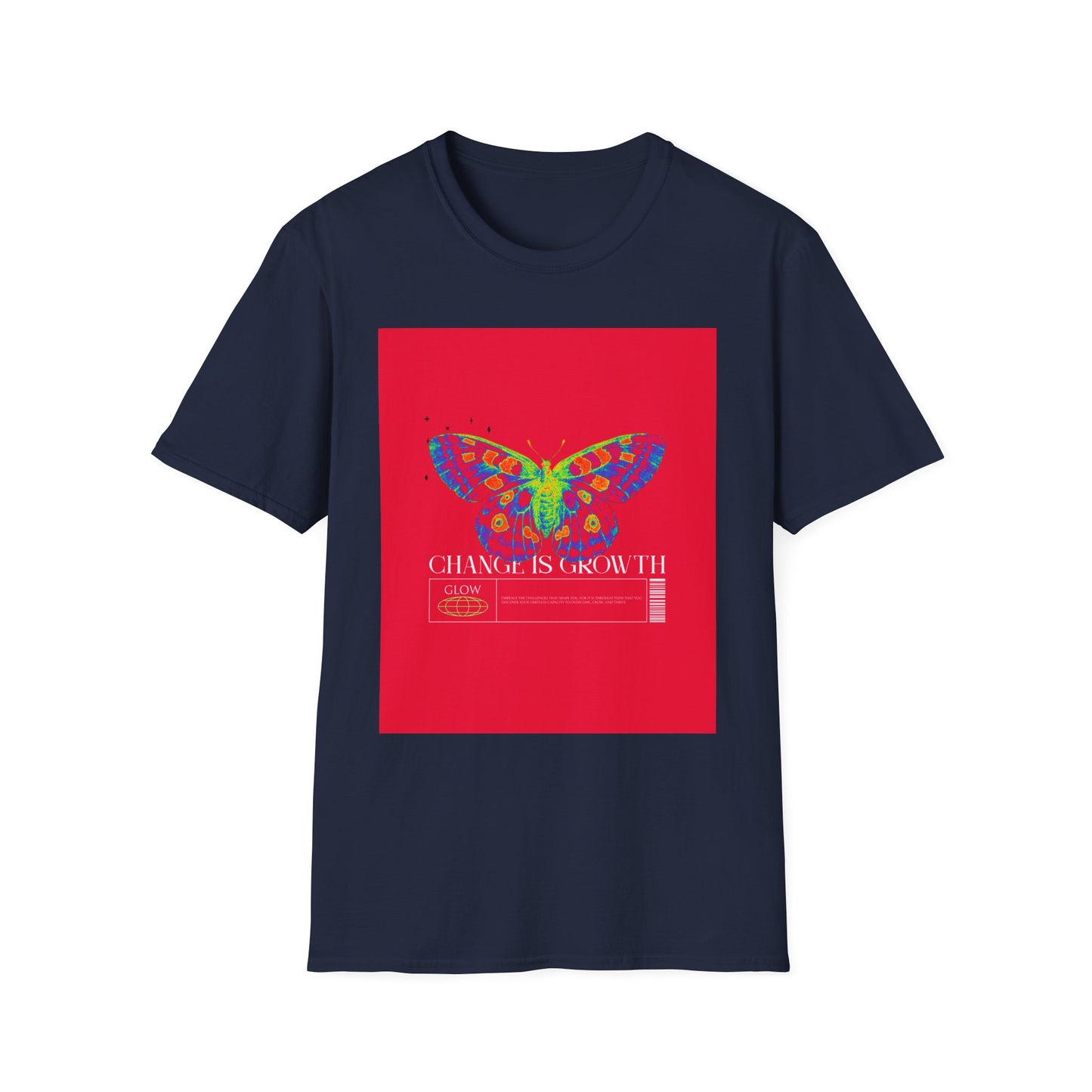 Butterfly Growth T-Shirt — Colorful 'Change Is Growth' Inspirational Tee