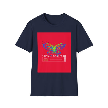 Butterfly Growth T-Shirt — Colorful 'Change Is Growth' Inspirational Tee