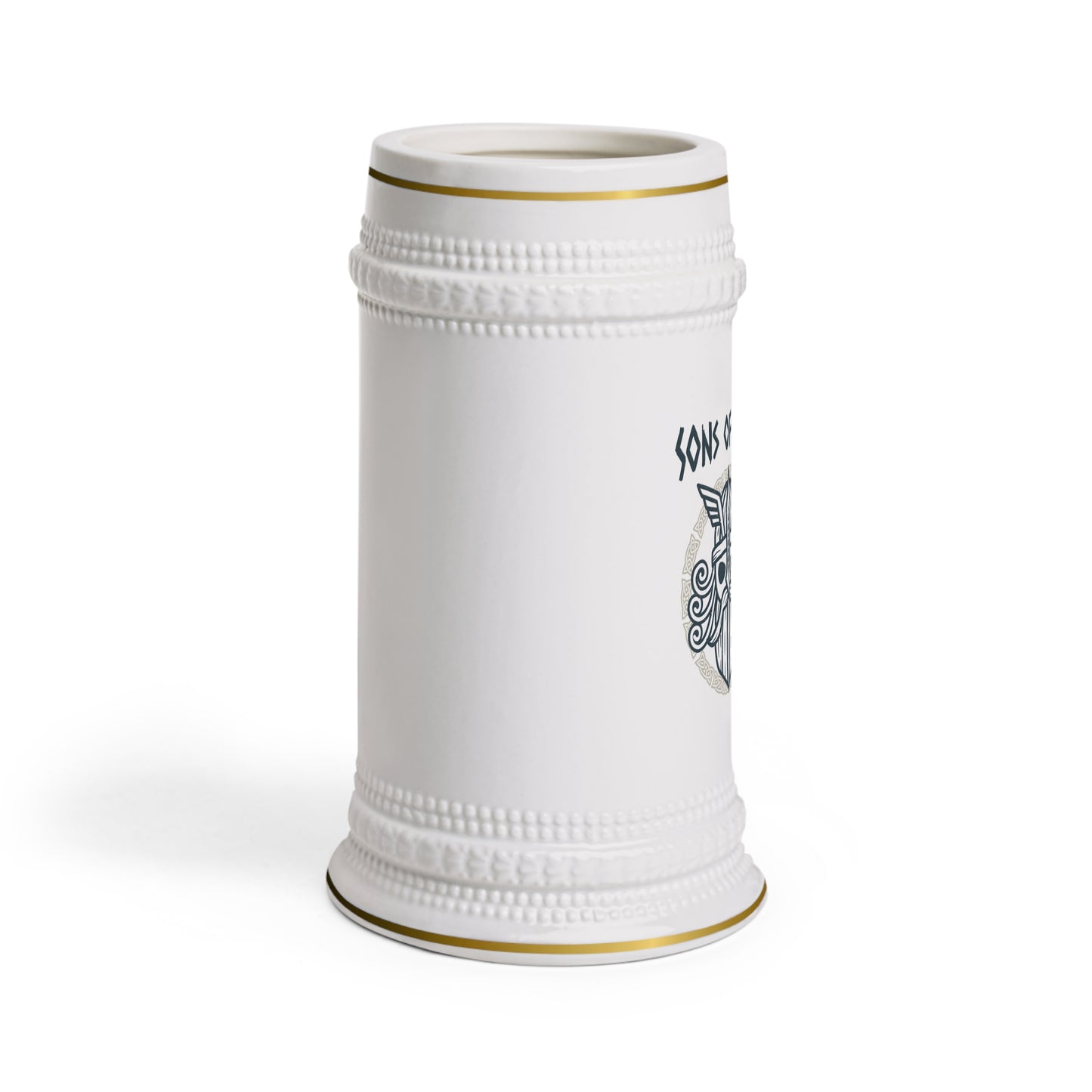 Viking Rune Beer Stein Mug — Nordic Shield Design