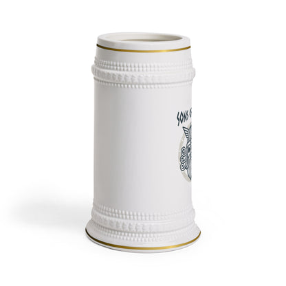 Viking Rune Beer Stein Mug — Nordic Shield Design