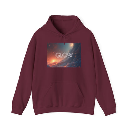 Glow Space Hoodie — Cosmic Typography Pullover