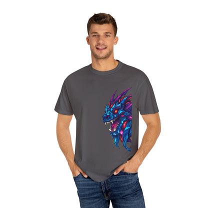 Vibrant Dragon Graphic T-Shirt, Unisex Apparel, Casual Wear, Gift for Gamers, Festival Fashion, Anime Enthusiasts