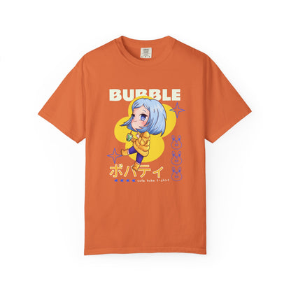 Boba Tea Anime Girl T‑Shirt — Cute Kawaii Graphic Tee with Japanese Text