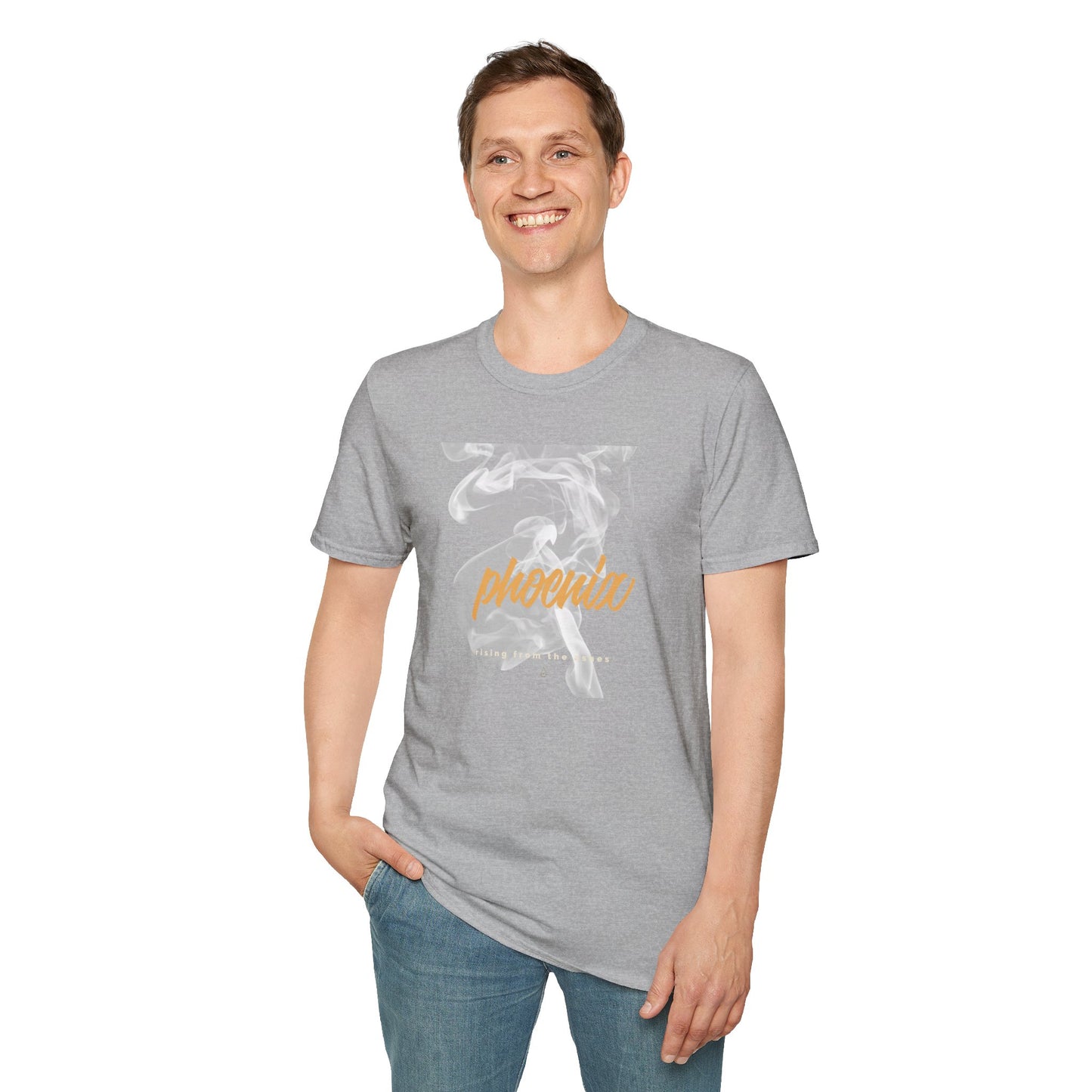 Phoenix Script Marble Graphic T-Shirt