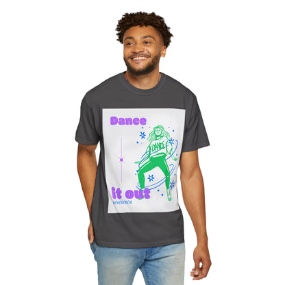 Dance It Out T-Shirt — Retro Neon Dance Graphic Tee