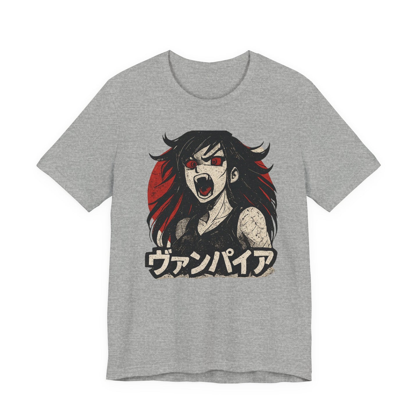 Vampire Graphic Tee, Unisex Jersey Short Sleeve T-Shirt, Anime Shirt, Gift for Anime Lovers, Halloween Costume, Horror Fan Apparel