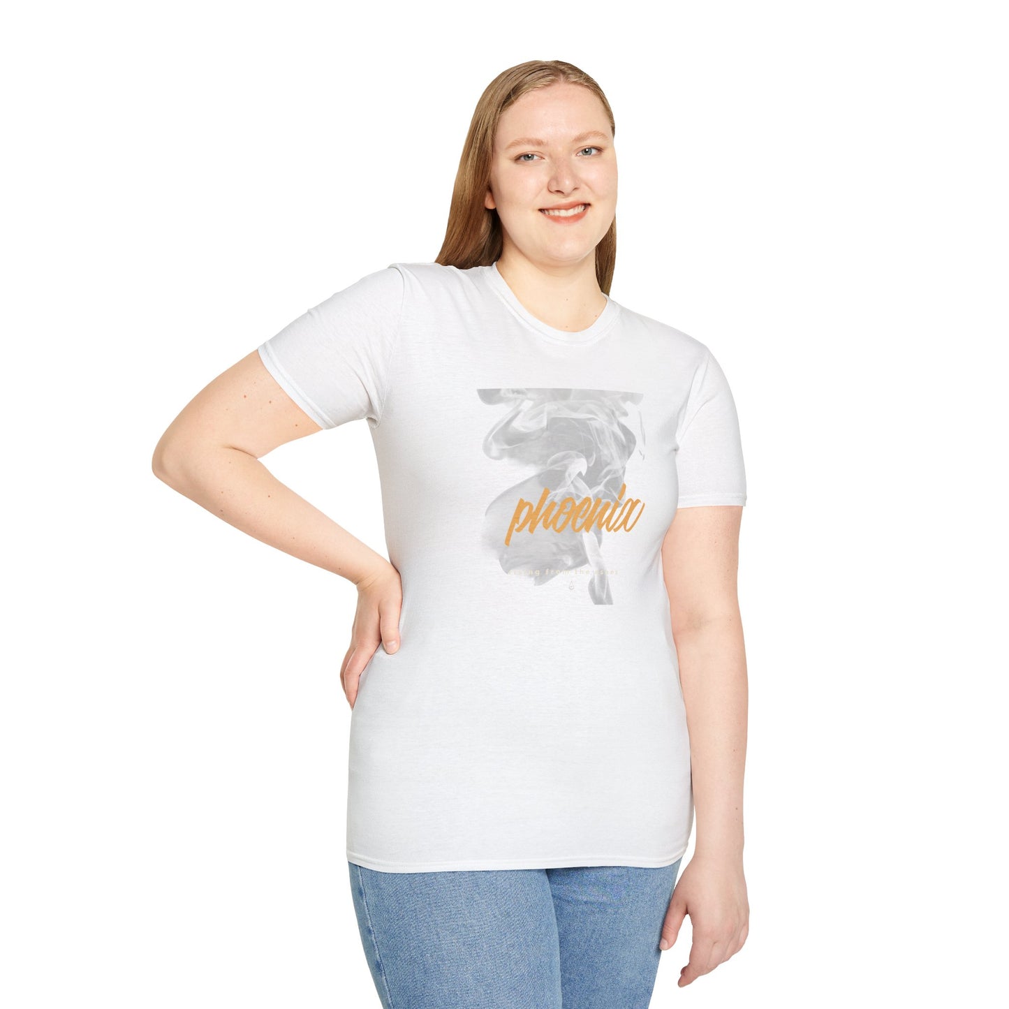 Phoenix Script Marble Graphic T-Shirt