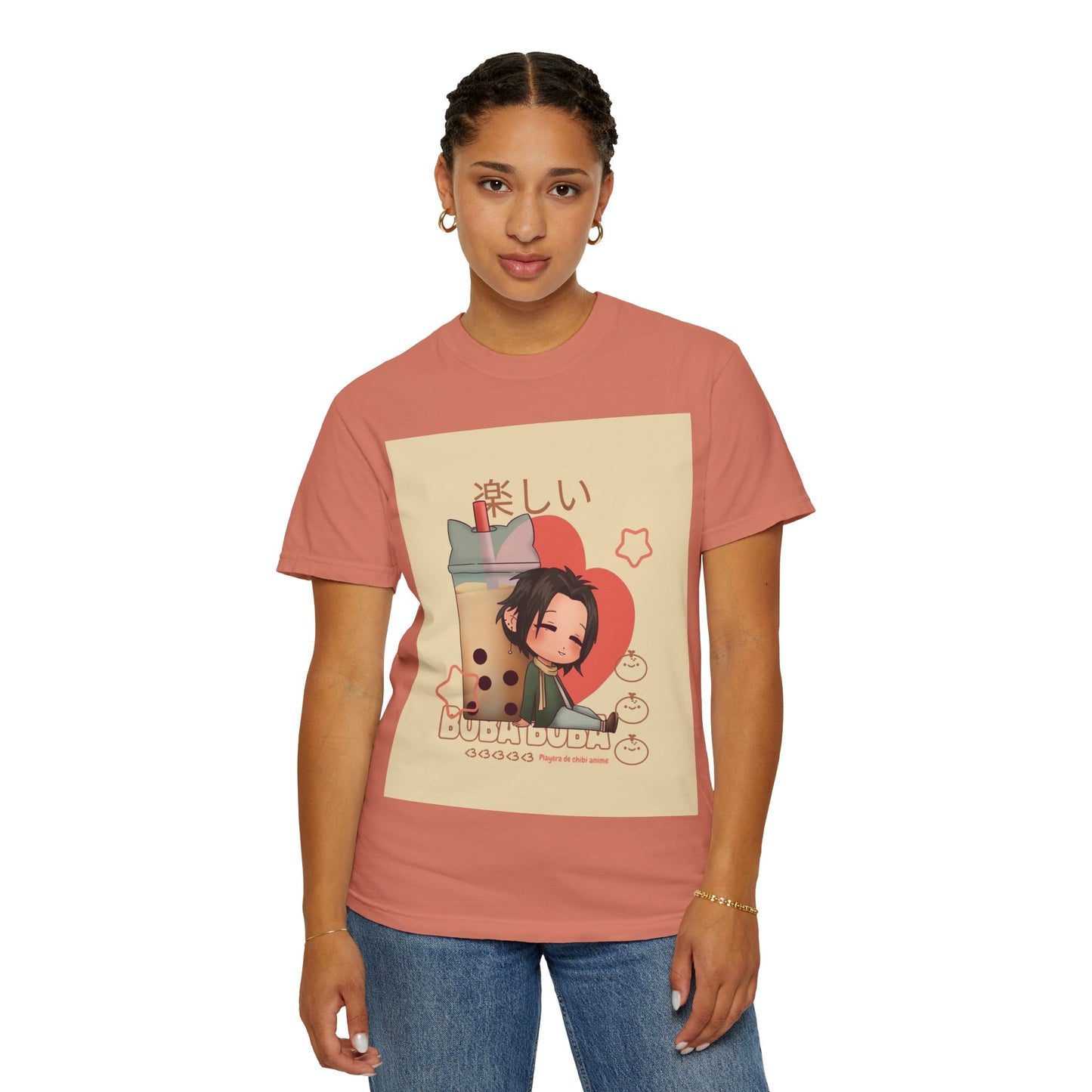 Boba Lover Anime Tee — Kawaii Bubble Tea Shirt with Japanese Text