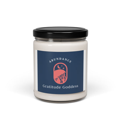 Soy Candle - Gratitude Goddess "Abundance" Scented Jar (9 oz)