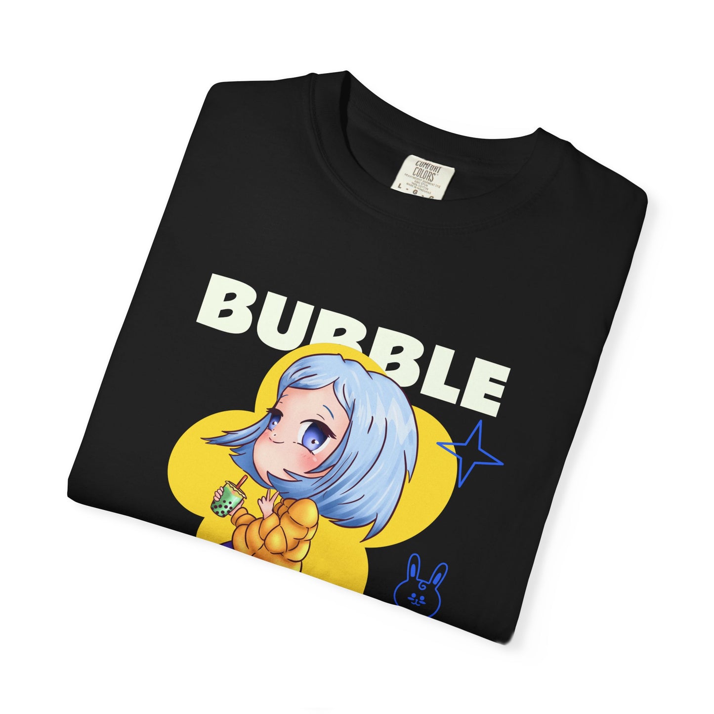 Boba Tea Anime Girl T‑Shirt — Cute Kawaii Graphic Tee with Japanese Text